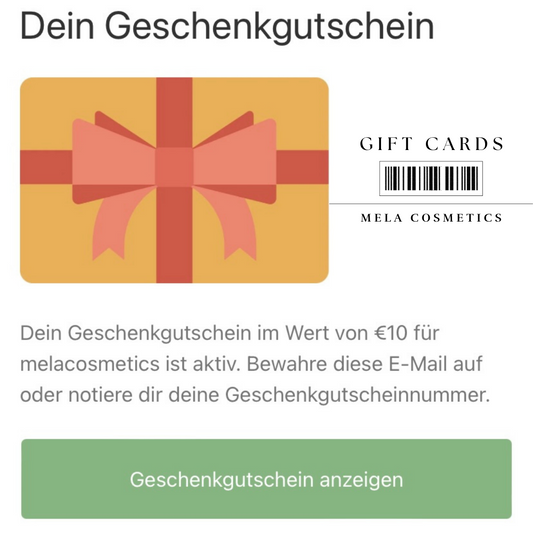 Gift Cards sent by email